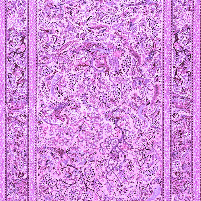Machine Washable Animal Purple Traditional Area Rugs, wshtr4584pur