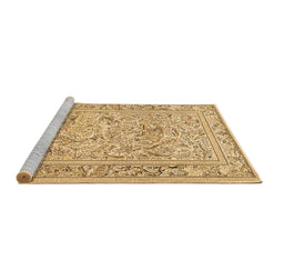 Sideview of Machine Washable Animal Brown Traditional Rug, wshtr4584brn