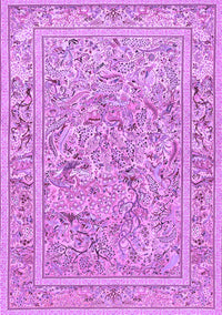 Animal Purple Traditional Rug, tr4585pur