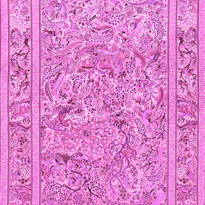 Animal Pink Traditional Rug, tr4585pnk