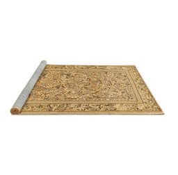 Sideview of Machine Washable Animal Brown Traditional Rug, wshtr4585brn
