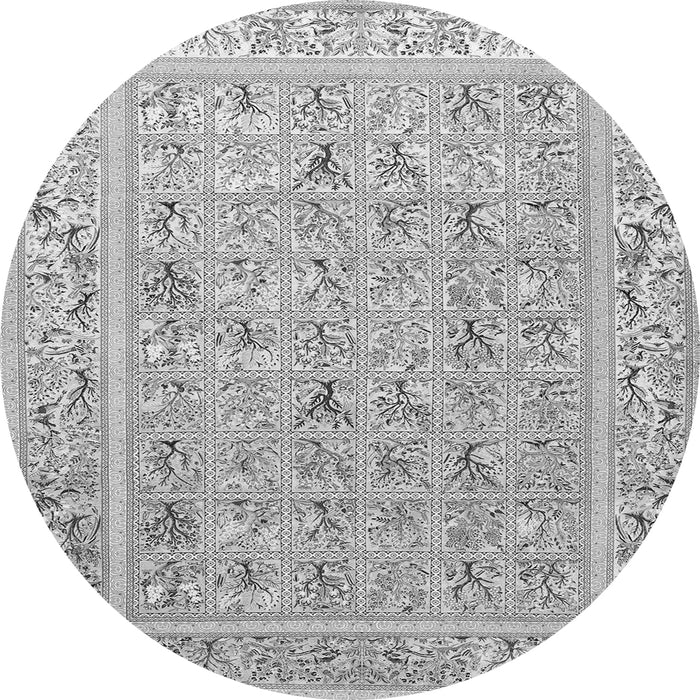 Machine Washable Animal Gray Traditional Rug, wshtr4586gry