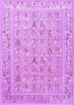 Animal Purple Traditional Rug, tr4586pur