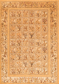 Animal Orange Traditional Rug, tr4586org