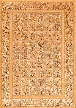 Animal Orange Traditional Rug, tr4586org