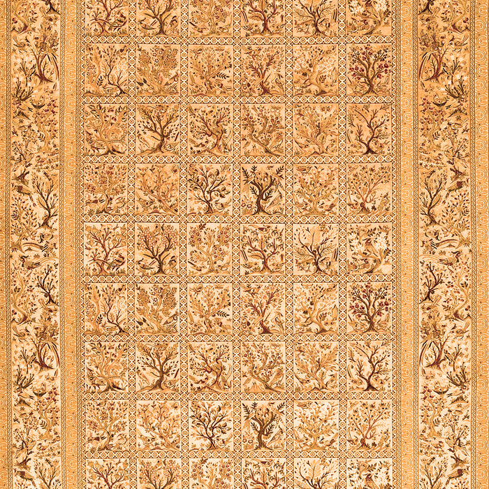 Animal Orange Traditional Rug, tr4586org