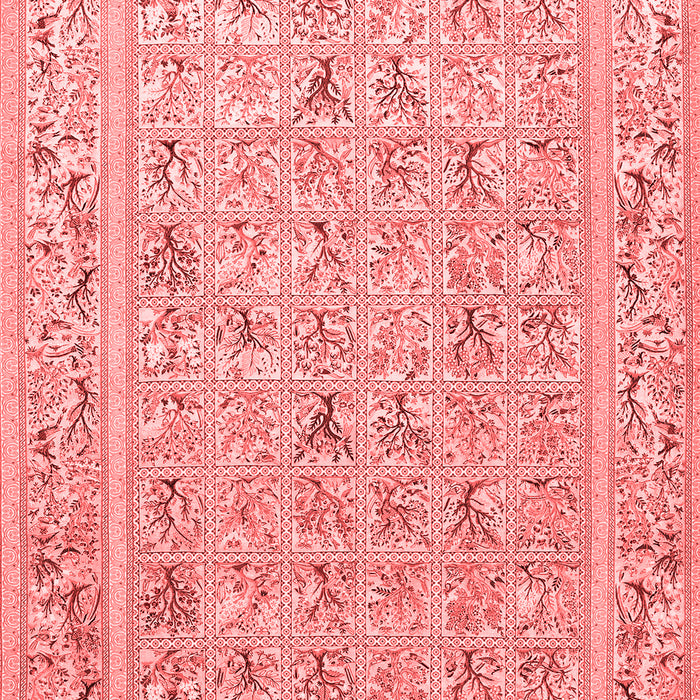 Animal Red Traditional Area Rugs