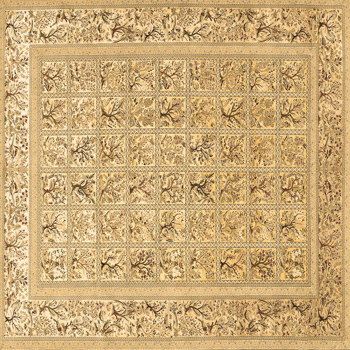 Square Animal Brown Traditional Rug, tr4586brn