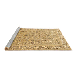 Sideview of Machine Washable Animal Brown Traditional Rug, wshtr4586brn