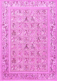 Animal Pink Traditional Rug, tr4586pnk