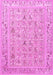 Animal Pink Traditional Rug, tr4586pnk