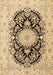 Medallion Brown Traditional Rug, tr4587brn