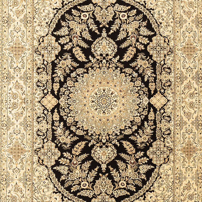 Medallion Brown Traditional Rug, tr4587brn