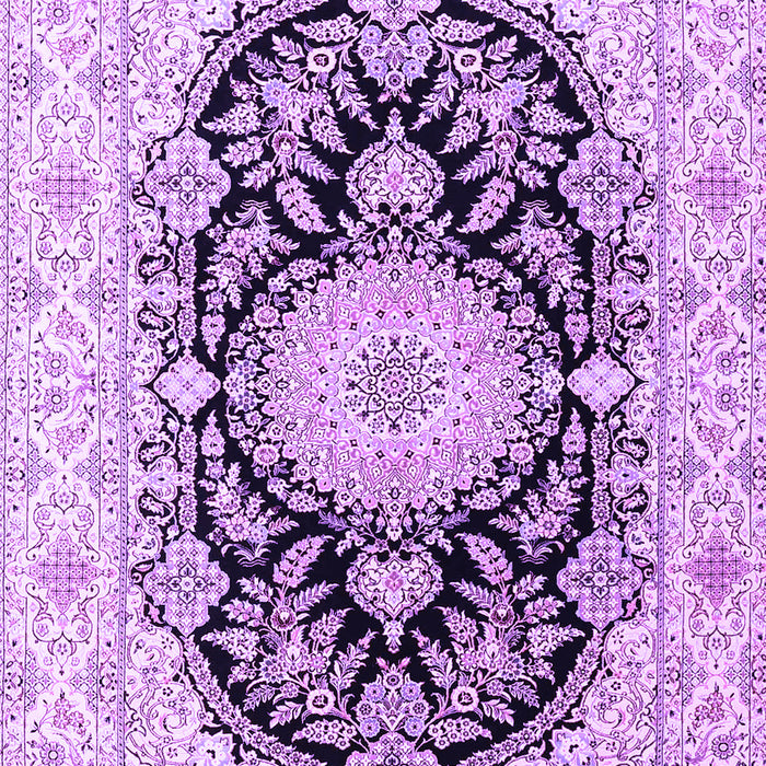 Medallion Purple Traditional Rug, tr4587pur