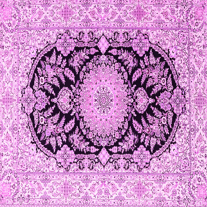 Square Medallion Pink Traditional Rug, tr4587pnk