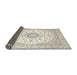 Sideview of Traditional Bisque Beige Medallion Rug, tr4588