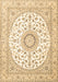 Medallion Brown Traditional Rug, tr4588brn