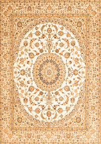 Medallion Orange Traditional Rug, tr4588org