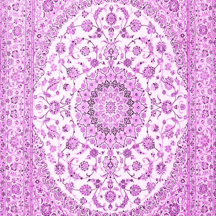 Medallion Pink Traditional Rug, tr4588pnk