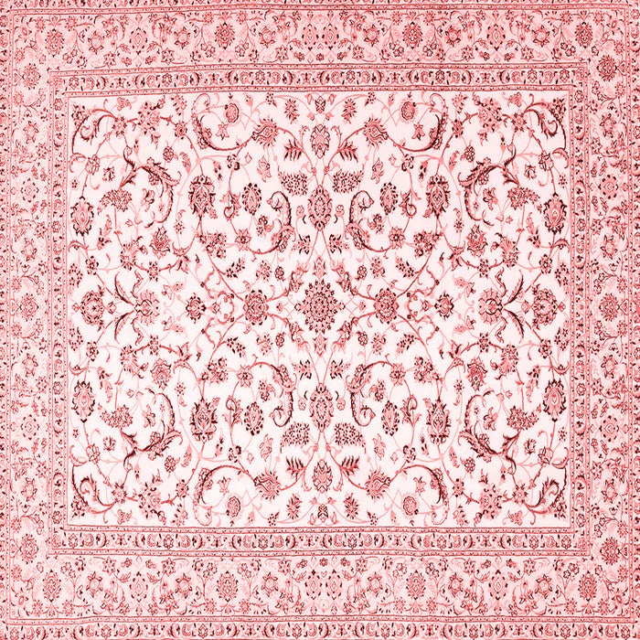 Machine Washable Persian Red Traditional Rug, wshtr4589red