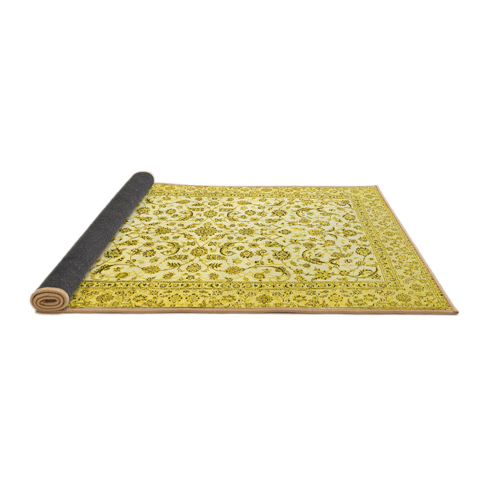 Sideview of Persian Yellow Traditional Rug, tr4589yw