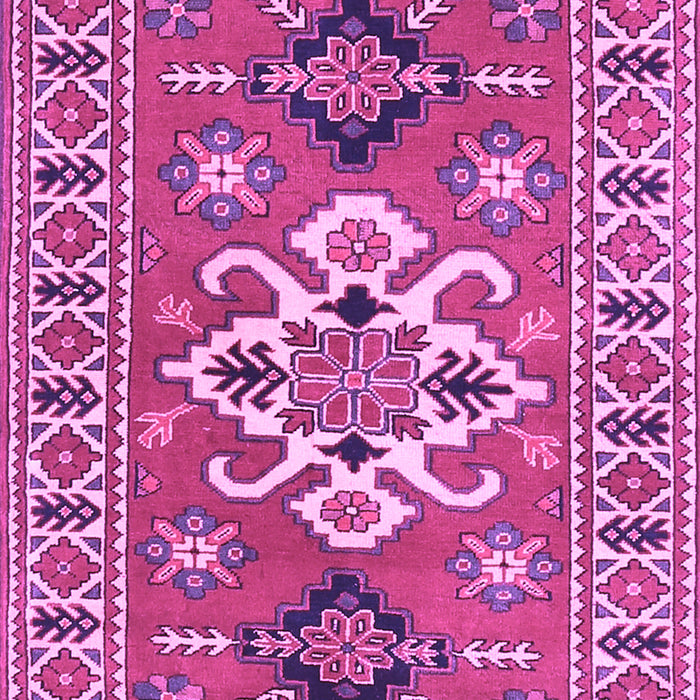 Machine Washable Geometric Purple Traditional Area Rugs, wshtr458pur