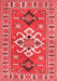 Geometric Red Traditional Area Rugs