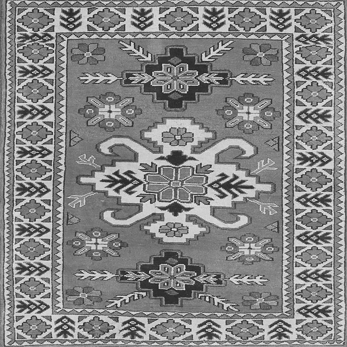 Round Machine Washable Geometric Gray Traditional Rug, wshtr458gry