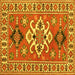 Square Geometric Yellow Traditional Rug, tr458yw