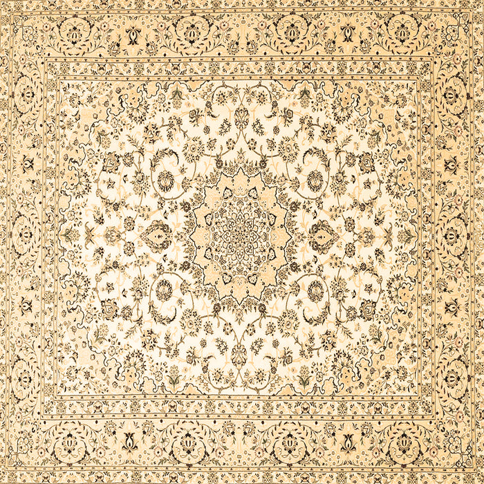 Square Medallion Brown Traditional Rug, tr4590brn