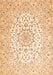 Medallion Orange Traditional Rug, tr4590org