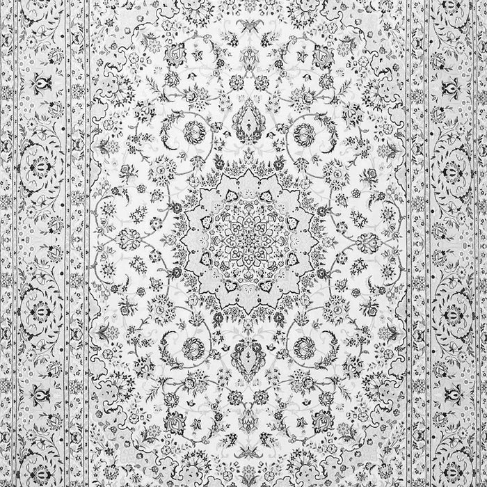 Medallion Gray Traditional Rug, tr4590gry