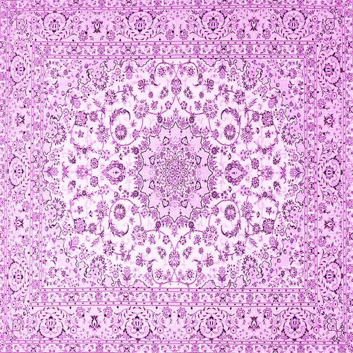 Square Medallion Pink Traditional Rug, tr4590pnk
