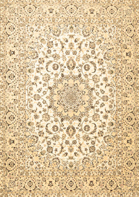 Medallion Brown Traditional Rug, tr4590brn