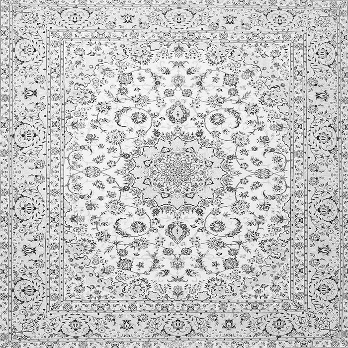 Serging Thickness of Medallion Gray Traditional Rug, tr4590gry