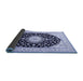 Sideview of Medallion Blue Traditional Rug, tr4591blu