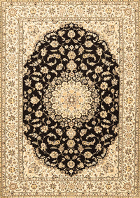 Medallion Brown Traditional Rug, tr4591brn