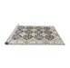 Sideview of Machine Washable Traditional Champagne Beige Rug, wshtr4592