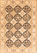 Serging Thickness of Machine Washable Persian Orange Traditional Area Rugs, wshtr4592org