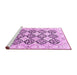 Sideview of Machine Washable Persian Pink Traditional Rug, wshtr4592pnk