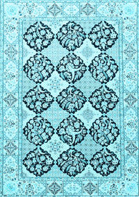 Persian Light Blue Traditional Rug, tr4592lblu