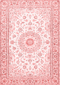 Medallion Red Traditional Rug, tr4593red