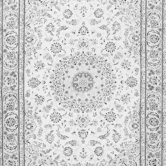 Medallion Gray Traditional Rug, tr4593gry
