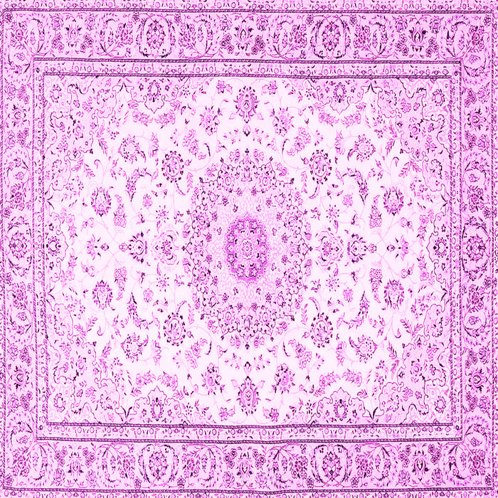 Square Medallion Pink Traditional Rug, tr4593pnk