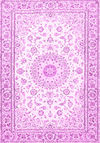 Medallion Pink Traditional Rug, tr4593pnk