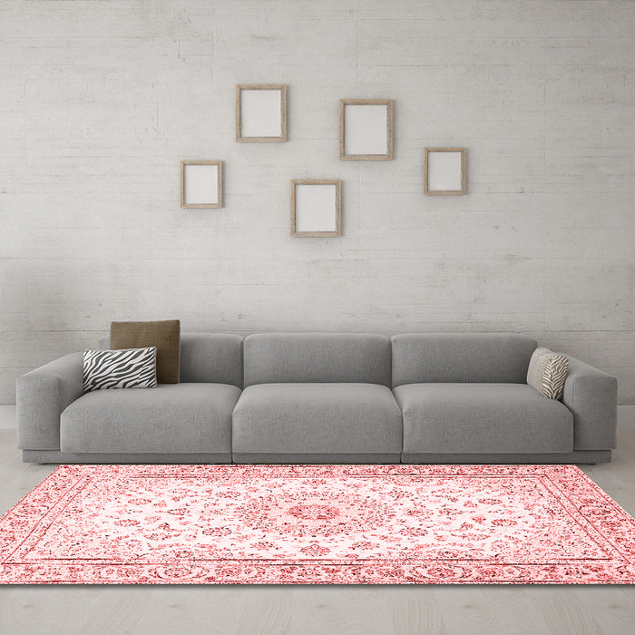 Traditional Red Washable Rugs