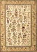 Machine Washable Persian Brown Traditional Rug, wshtr4594brn