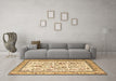 Machine Washable Persian Brown Traditional Rug in a Living Room,, wshtr4594brn