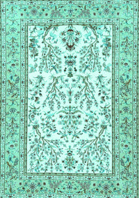 Persian Turquoise Traditional Rug, tr4595turq