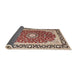 Sideview of Traditional Brown Red Persian Rug, tr4596